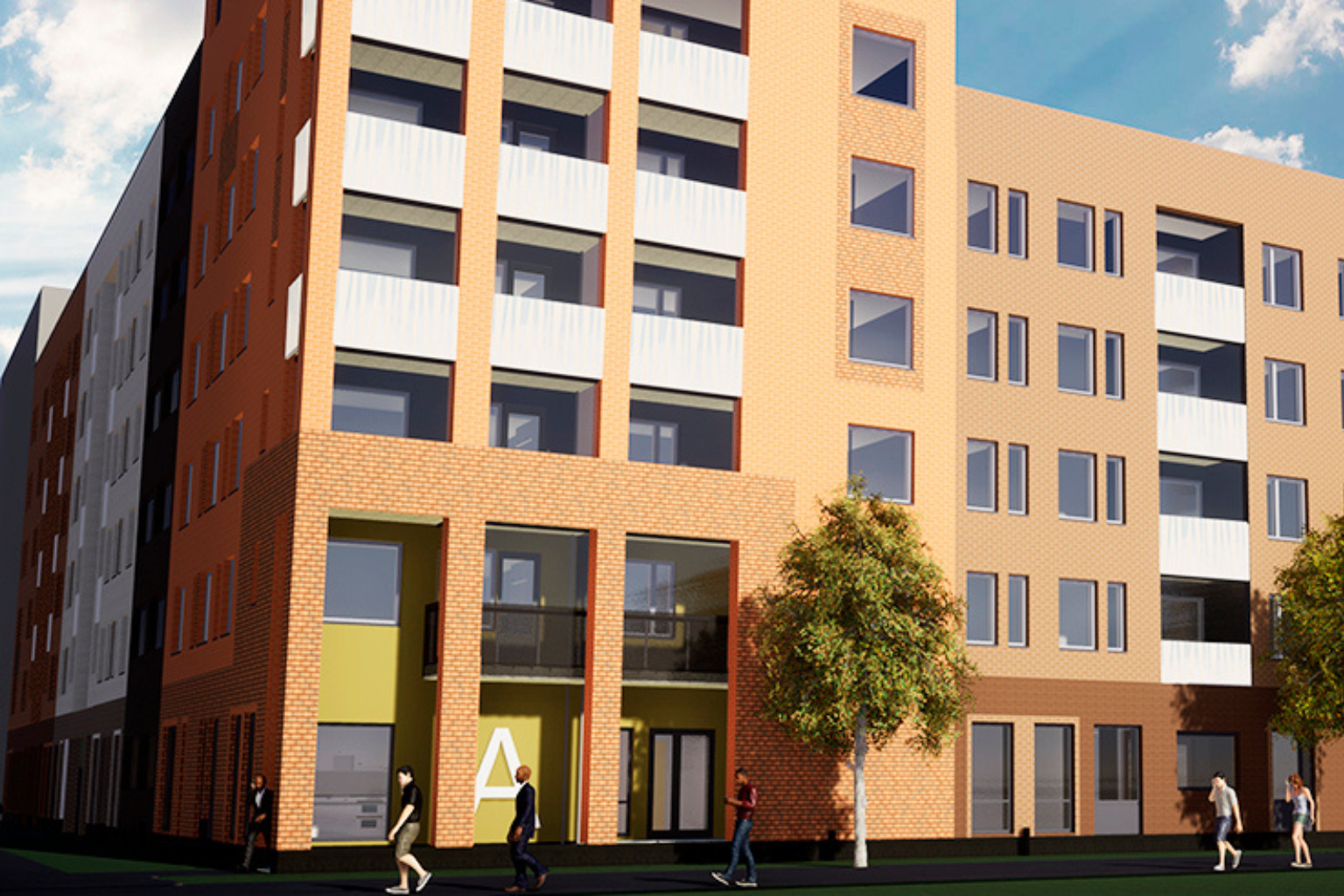 Modern ARA housing complex Perintökuja 9 in Vantaa